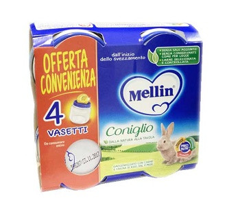 Mellin - Omogeneizzato Coniglio Confezione 4X80 Gr