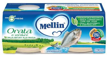 Mellin - Omogeneizzato Orata Confezione 2X80 Gr