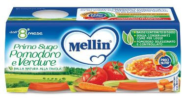 Mellin - Primo Sugo Pomodoro e Verdure Confezione 2X80 Gr