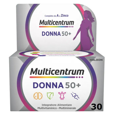 Multicentrum - Donna 50+ Integratore Donna Confezione 30 Compresse