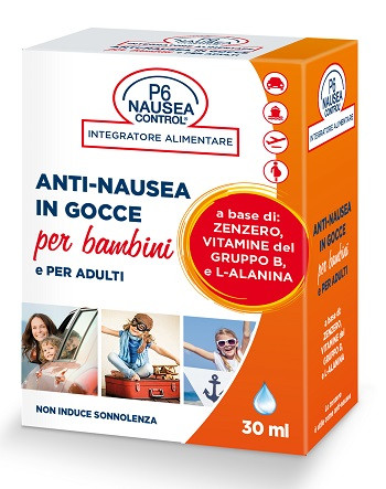 P6 Nausea Control - Anti-Nausea In Gocce Per Bambini E Adulti Confezione 30 Ml