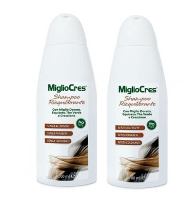 Migliocres - Shampoo Riequilibrante Confezione Doppia 200+200 Ml