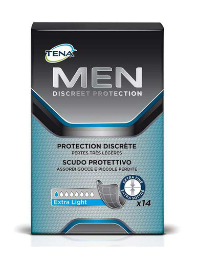 Tena - Pannolone Sagomato Maschile Tena Men Scudo Protettivo Confezione 14 Pezzi (Confezione Danneggiata)