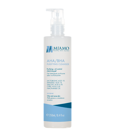 Miamo - Acnever AHA/BHA Purifyng Cleanser Confezione  250 Ml