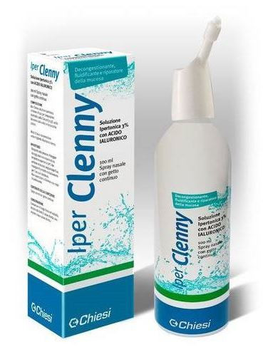 Iper Clenny - Spray Nasale Soluzione Ipertonica Con Acido Ialuronico Confezione 100 Ml