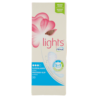 Tena - Lights Proteggi Slip Lungo Confezione 20 Pezzi