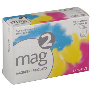 Mag - 2 2.25 g Effervescente Benessere Muscolare Confezione 20 Compresse