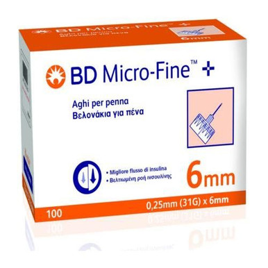 Bd - Ago Penna Per Insulina Bd Microfine G31 6 Mm Confezione 100 Pezzi
