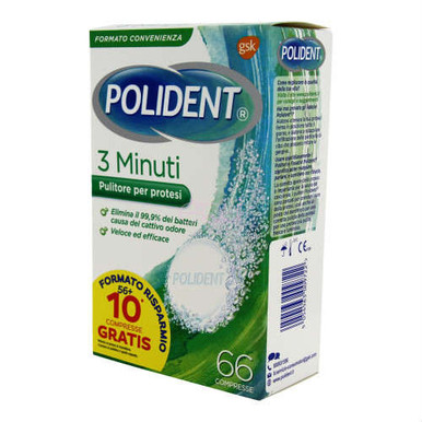 Polident - 3 Minuti Confezione 66 Compresse