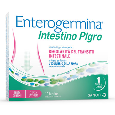 Enterogermina - Intestino Pigro Integratore Regolarità Intestinale Confezione 10 Bustine (Scadenza Prodotto 05/2026)