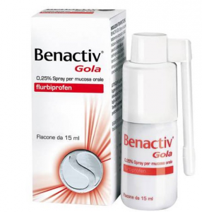 Benactiv - Gola Spray 0.25% Confezione 15 Ml