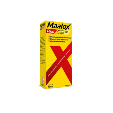 Maalox - Plus 4+3,5+0,5% Sospensione Orale Confezione 250 Ml (Confezione Danneggiata)