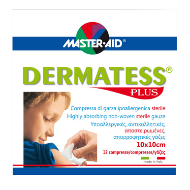 Master Aid - Dermatess Garza Plus 10X10 Confezione 12 Pezzi