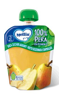 Mellin - Pouches 100% Pera Confezione 90 Gr