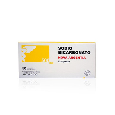 Nova Argentia - Sodio Bicarbonato Antiacido 500 Mg Confezione 50 Compresse