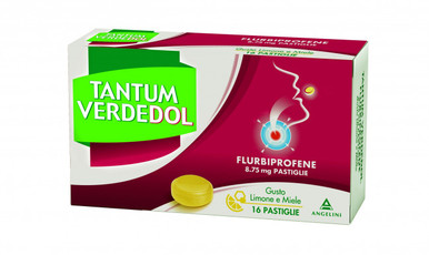 Tantum - Verdedol Gusto Limone e Miele Confezione 16 Pastiglie (Scadenza Prodotto 06/2026)