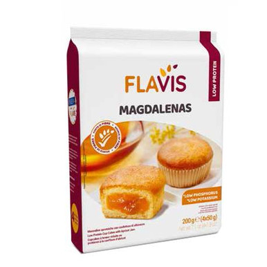 Flavis - Magdalenas Aproteico Confezione 200 Gr (Scadenza Prodotto 26/03/2026)