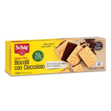 Schar - Biscotti Cioccolato Senza Glutine Confezione 150 Gr