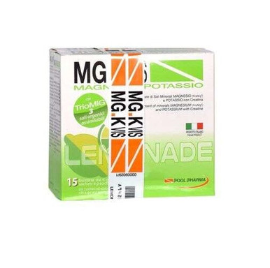 Mg.k Vis - Integratore Magnesio e Potassio Lemonade Confezione 15 Bustine