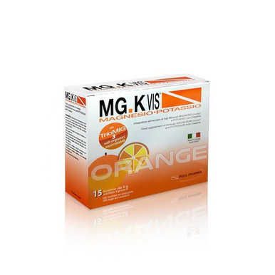 Mg.k Vis - Integratore Magnesio e Potassio Orange Confezione 15 Bustine