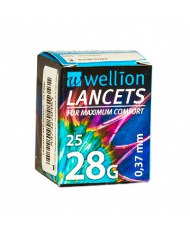 Wellion - Lancette Pungidito Wl G28 Confezione 25 Pezzi 