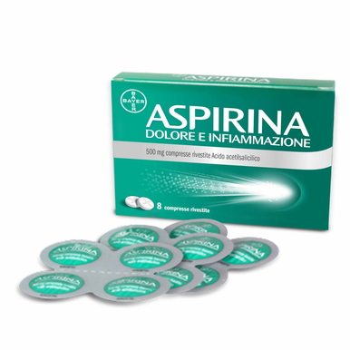 Aspirina - Dolore e Infiammazione 500 Mg Confezione 8 Compresse