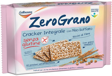 Galbusera - Zerograno Cracker Integrale Senza Glutine Confezione 360 Gr