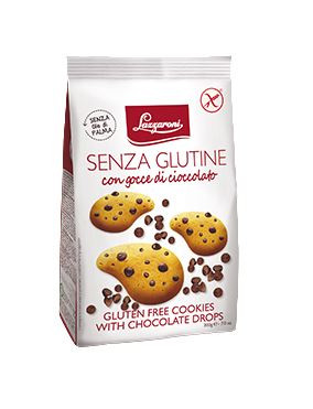 Lazzaroni - Frollini Gocce Di Cioccolato Senza Glutine Confezione 200 Gr