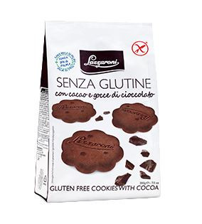 Lazzaroni - Frollini Cacao Gocce D i Cioccolato Senza Glutine Confezione 200 Gr