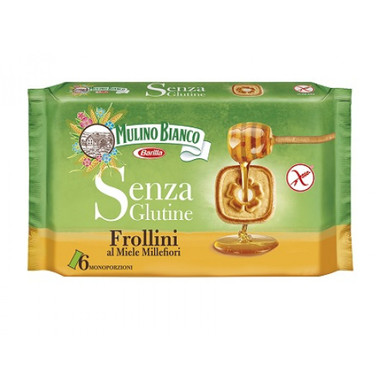 Mulino Bianco - Frollini Al Miele Millefiori Senza Glutine Confezione 250 Gr