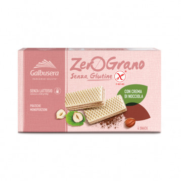 Galbusera - Zerograno Wafer Nocciola Senza Glutine Confezione 180 Gr
