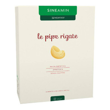 Sineamin - Pipe Rigate Pasta Aproteica e Senza Glutine Confezione 500 Gr