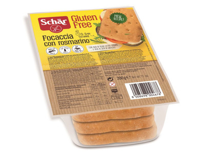 Schar - Focaccia Rosmarino Senza Glutine Confezione 200 Gr (Scadenza Prodotto 25/02/2026)