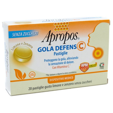 Apropos - Gola Defens C Gusto Limone E Zenzero Confezione 20 Pastiglie