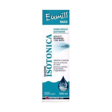 Eumill - Naso Spray Soluzione Isotonica Confezione 100 Ml (Scadenza Prodotto 03/2026)