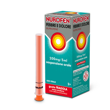 Nurofen - Febbre E Dolore Bambini 200Mg/5Ml Gusto Fragola Confezione 100 Ml
