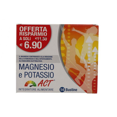 Act - Magnesio E Potassio Confezione 14 Bustine