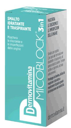 Dermovitamina - Micoblock 3 In 1 Smalto Idratante e Traspirante Confezione 5 Ml