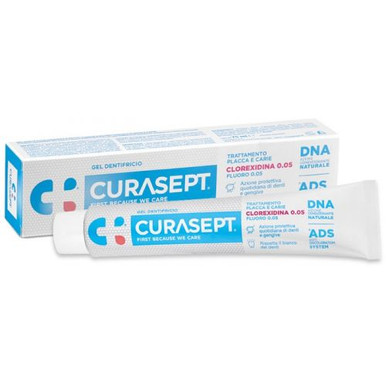 Curasept - ADS DNA Dentifricio Trattamento Placca e Carie 0.05 Clorexidina Confezione 75 Ml