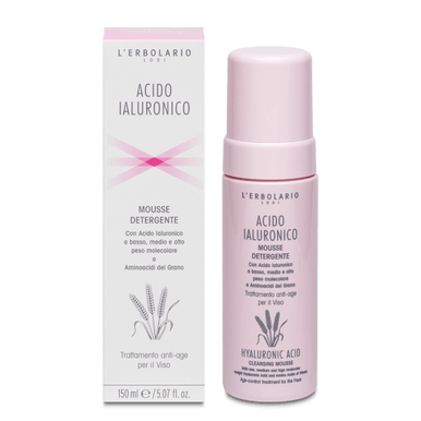 L'Erbolario - Acido Ialuronico Mousse Detergente Viso Confezione 150 Ml