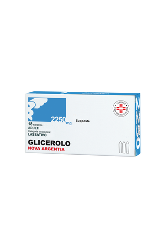 Nova Argentia - Glicerolo Adulti 2250 Mg Stitichezza Occasionale Confezione 18 Supposte