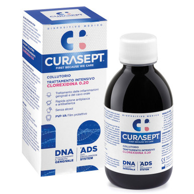 Curasept - ADS DNA Collutorio Trattamento Intensivo 0.20 Gengive Infiammate Confezione 200 Ml
