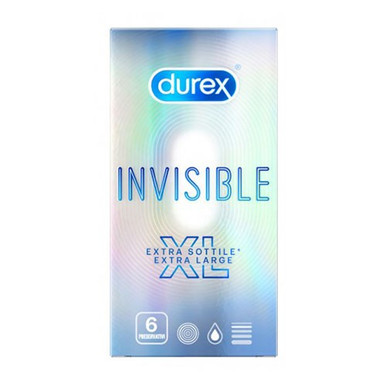 Durex - Invisible XL Confezione 6 Profilattici