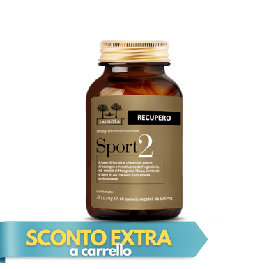 Salugea - Sport 2 Recupero Integratore per il Recupero Muscolare Confezione 60 Capsule