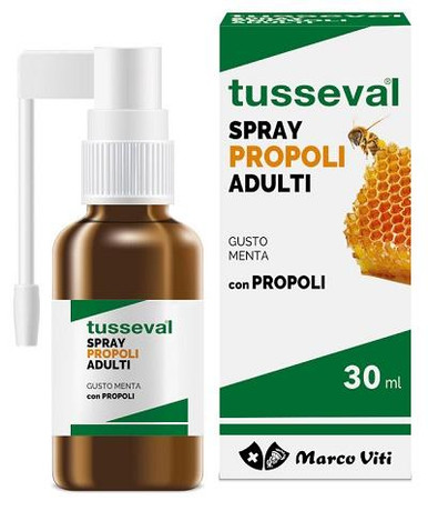 Tusseval - Gola Propoli Spray Adulti Gusto Menta Confezione 30 Ml