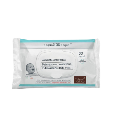 Fiocchi Di Riso - Salviette Acqua Non Acqua Confezione 60 Pezzi
