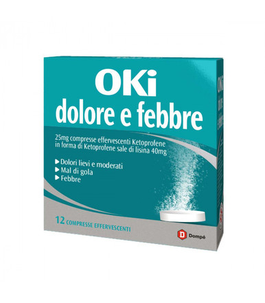 Oki - Dolore e Febbre Confezione 12 Compresse Effervescenti