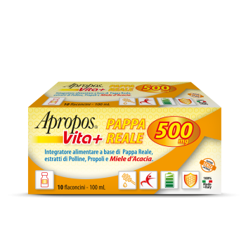 Apropos - Vita+ Pappa Reale 500 Mg Confezione 10 Flaconcini