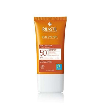 Rilastil - Sun System Velvet Touch Crema SPF50+ Confezione 50 Ml