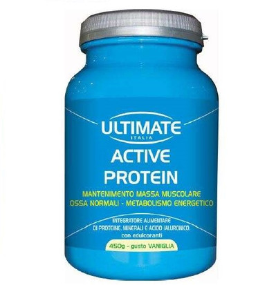 Ultimate - Active Protein Vaniglia Integratore Massa Muscolare Confezione 450 Gr